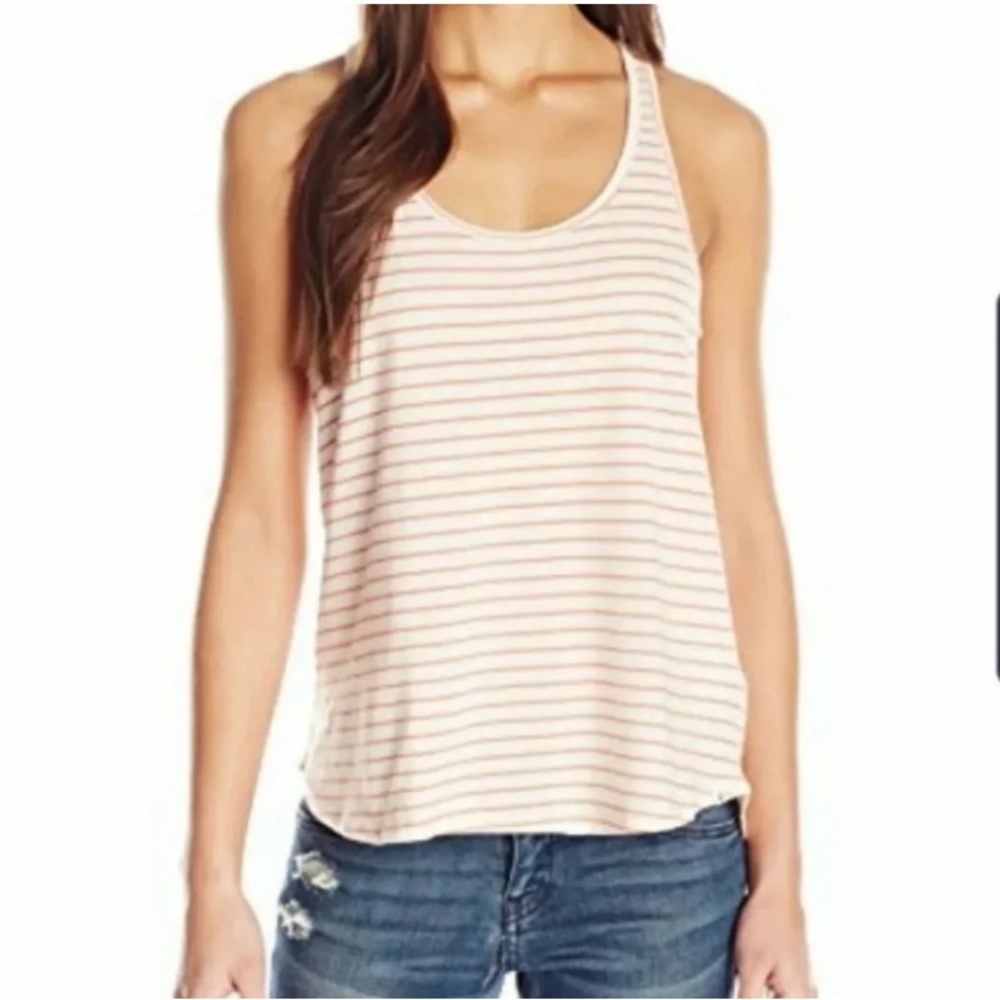 Striped Orange Volcom Tank